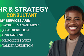 provide HR consultation on policy, employee experience and talent development