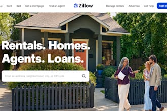 build wix property developer website real estate development company website