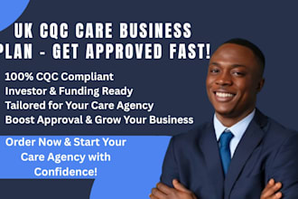 write UK cqc care business plan for approval and fast success for your business
