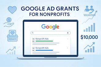 setup, manage and optimize google ads grant for nonprofit