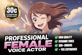record flirty sensual female voiceover for nsfw audiobook and asmr content