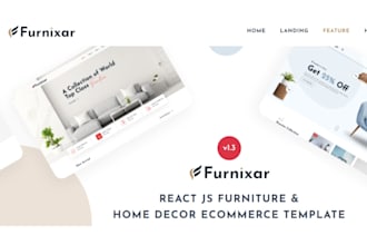 build a furniture website for interior design and home decor business