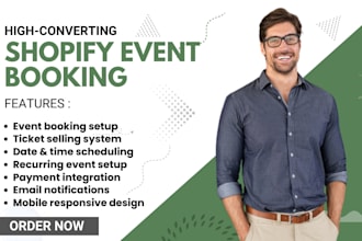 setup shopify event booking ticket spot evey events tickets gm event ticketing