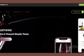 design wine website wine shopify liquor store wine store beverages store