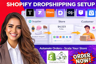 setup shopify dropshipping auto ds dsers syncee trendsi spocket zendrop dropsure