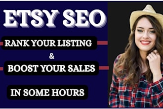 do etsy SEO to rank etsy listing to boost sales