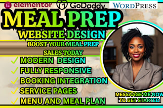 meal prep site design food delivery site professional food fitness meal website