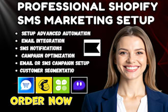 setup shopify SMS marketing mailshimp txtcart  postscript klaviyo