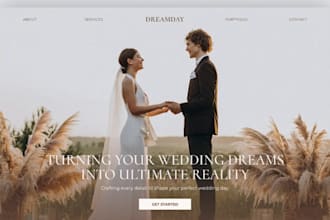 build wix wedding planner website event decorators wix event photography website