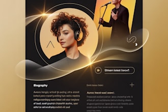 design modern media kit, press kit, and epk for artists