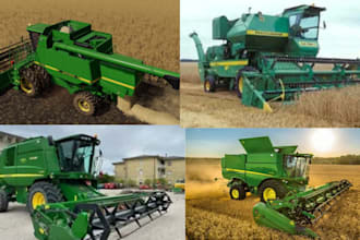 model construction equipment, tractor, 3d farming simulator, heavy machinery