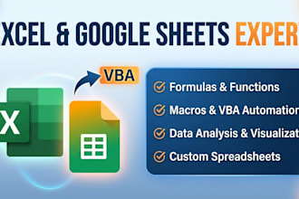 do microsoft excel, excel vba, excel formulas, excel macros, and google sheets