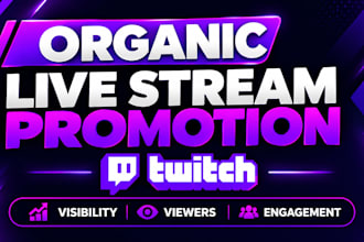 promote your twitch live stream to bring in more live viewers through embedding