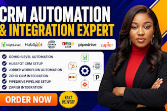 gohighlevel hubspot automation jobber zoho crm pipedrive ghl zapier integration