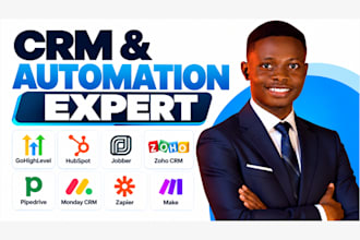 gohighlevel hubspot automation jobber zoho crm pipedrive zapier integration make