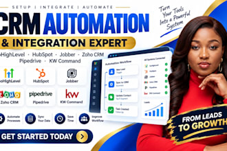 gohighlevel hubspot automation jobber zoho crm pipedrive kw command integration