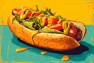 food pop art of your food pop art