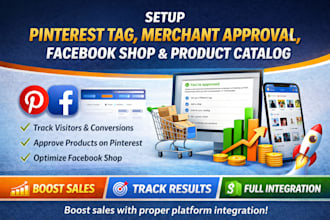setup pinterest pin tag merchant approval facebook shop product catalog upload
