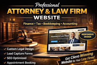 design professional attorney website notary lawyer law firm website