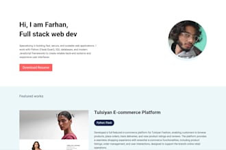 build a responsive and modern front end website