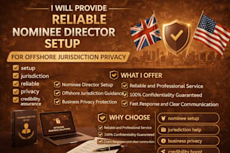 provide reliable nominee director setup for offshore jurisdiction privacy