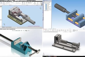 mechanical parametric solidworks 3d cad modeling injection molding for cnc parts