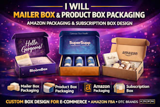 mailer box packaging design product box amazon packaging subscription box design