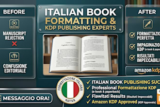 do italian book publishing, kindle publishing book formatting for amazon kdp