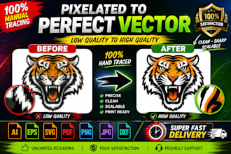 vectorize logo, redraw, vector tracing, manual tracing, convert to vector