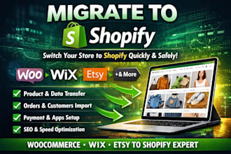 migrate lightspeed wordpress ecwid wix squarespaces woocomerces esty to shopify
