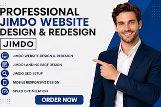 design professional jimdo website, redesign jimdo landing page, jimdo seo setup