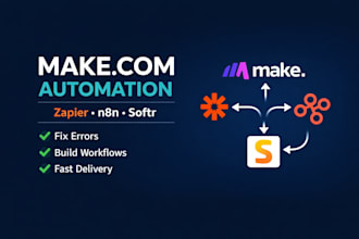 setup make com automation fix make com made com make zapier automation n8n softr
