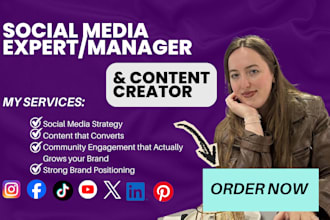 be your dedicated social media manager and content creator
