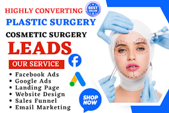 generate plastic cosmetic surgery leads  liposuction botox leads sales funnel
