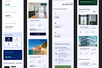 develop a real estate property investment analysis app and ROI dashboard