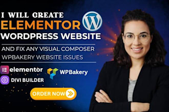 create elementor wordpress website fix visual composer wpbakery website issues