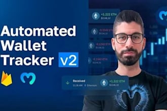 develop a crypto wallet tracker blockchain transaction monitor and portfolio