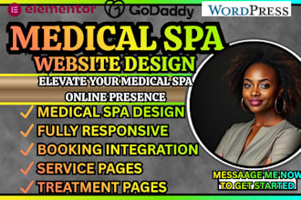 medical spa site design beauty clinic site skincare site aesthetic clinic site