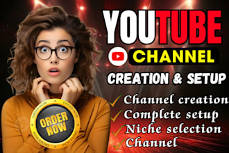 create and setup youtube channel professionally