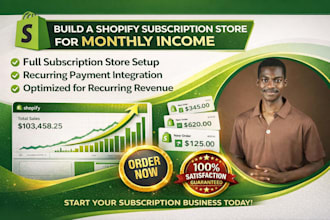 build a shopify subscription store for recurring revenue