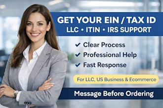 help with ein tax id application for llc and sole proprietor