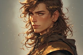 draw anime, realistic portrait or dnd character
