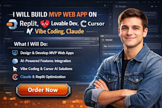 build mvp web app on replit, lovable dev, cursor ai, vibe coding, claude