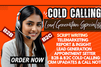 do telemarketing b2b cold calling lead generation appointment setter via calls