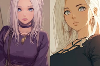 draw anime style nsfw fanart, ecchi and original characters