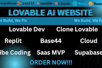 build, fix lovable ai website, supabase, vibe coding, lovable cloud, lovable app