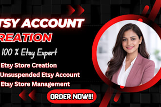 create unsuspended etsy seller account etsy store setup etsy account creation