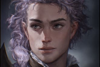 paint a realistic or fantasy portrait
