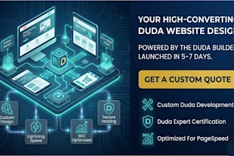 design a high converting duda website for your business