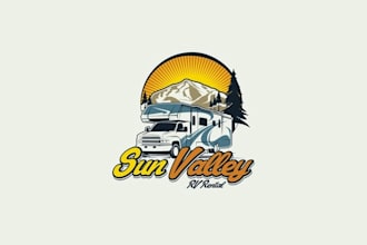design beautiful sun valley rv rental logo
